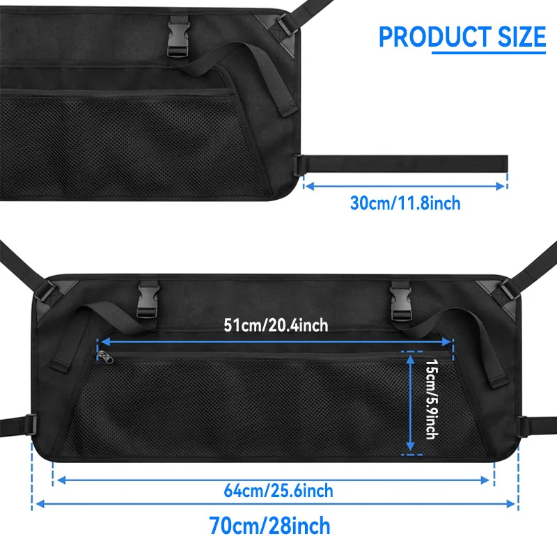 

Camping Cart Side Bag Foldable Durable Storage Solution Reusable Wagon Accessories Shopping Cart Bag Garden Travel Outdoor