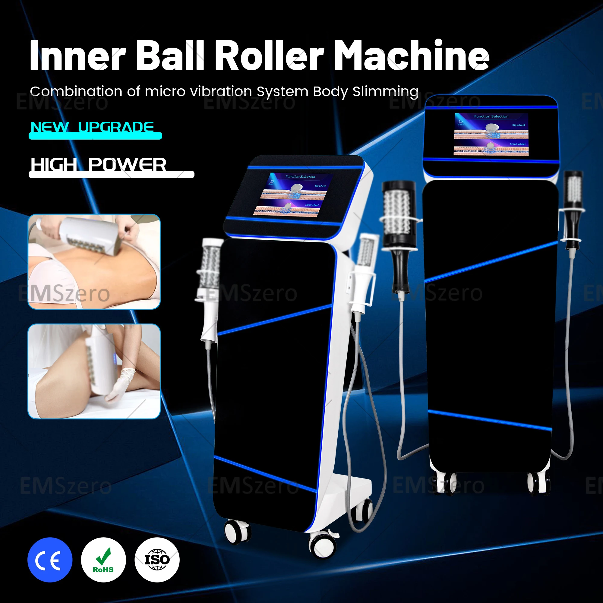 2025 Upgraded Professional  EMSZERO 2in1 Roller Massage  Weight  Loss Therapy Body Slimming  Machine  Salon Edition