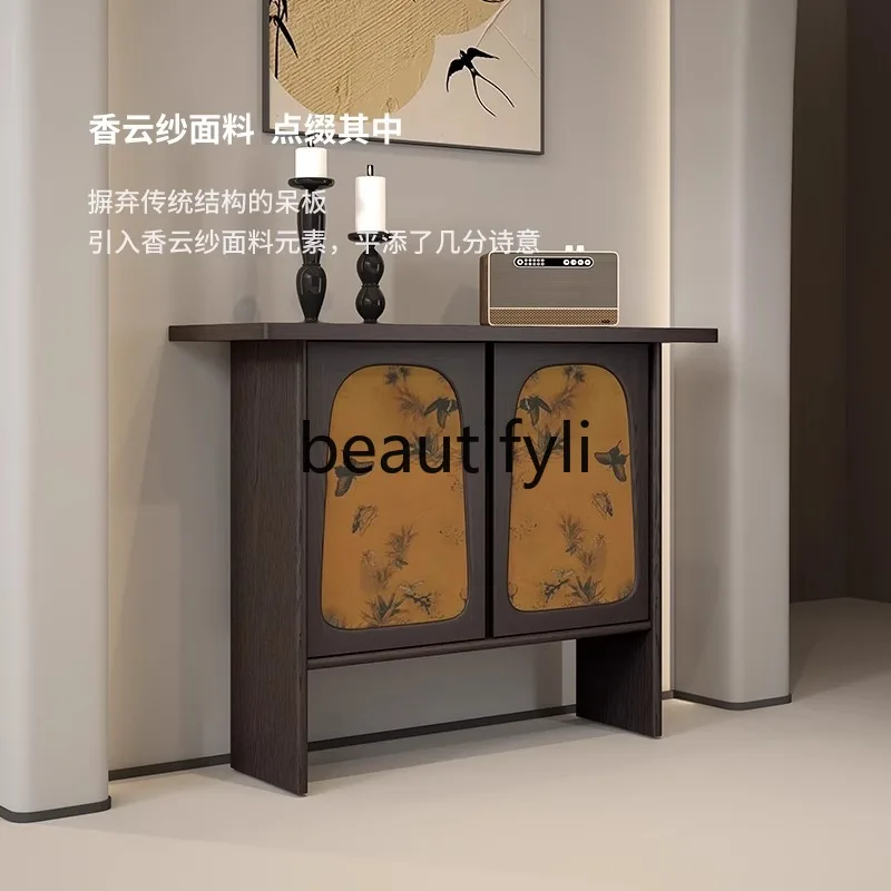 

Medieval style entrance decorative cabinet foyer storage storage cabinet side cabinet fragrant cloud yarn