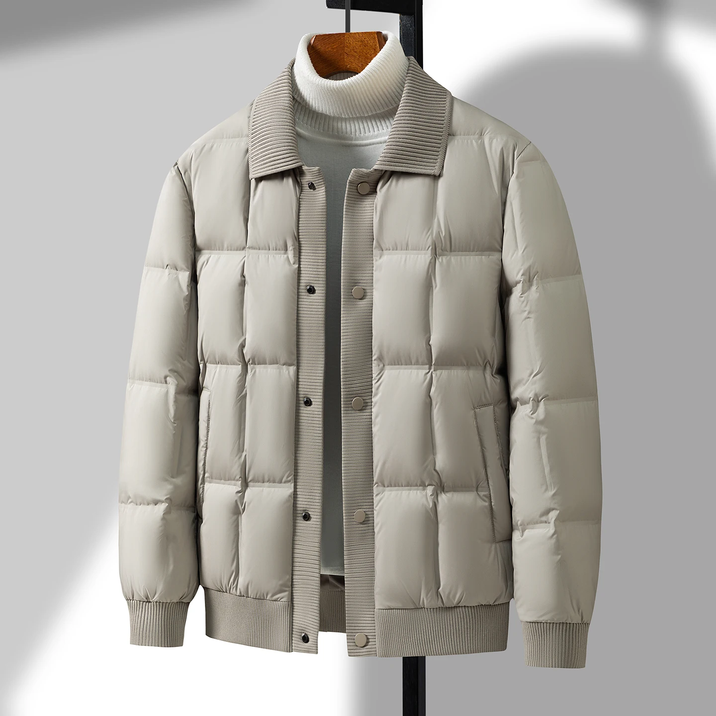The latest 2026 style fashionable casual men's thick down jacket
