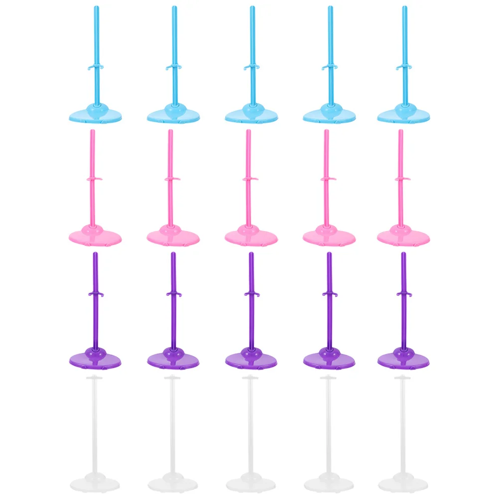 20 Uds. Accesorios de vestir marco de soporte de elevación soporte de Clip de fijación soporte de exhibición para niñas estante de Pedestal figura de Abs de mesa