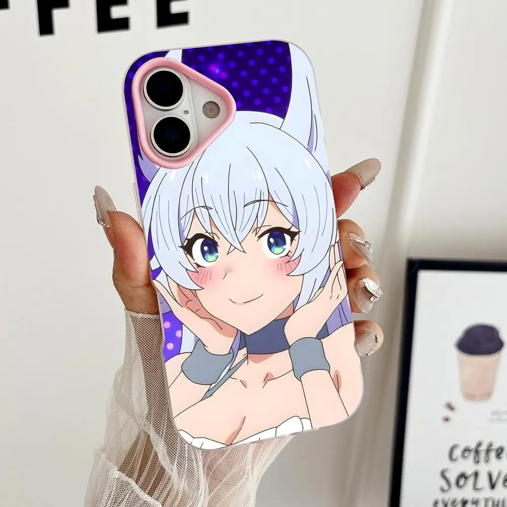 

Anime Cute Fenrys Phone Case for iPhone 17 16 15 14 13 12 11 Air Pro Max Plus Jelly Dual Layer Pink Cover