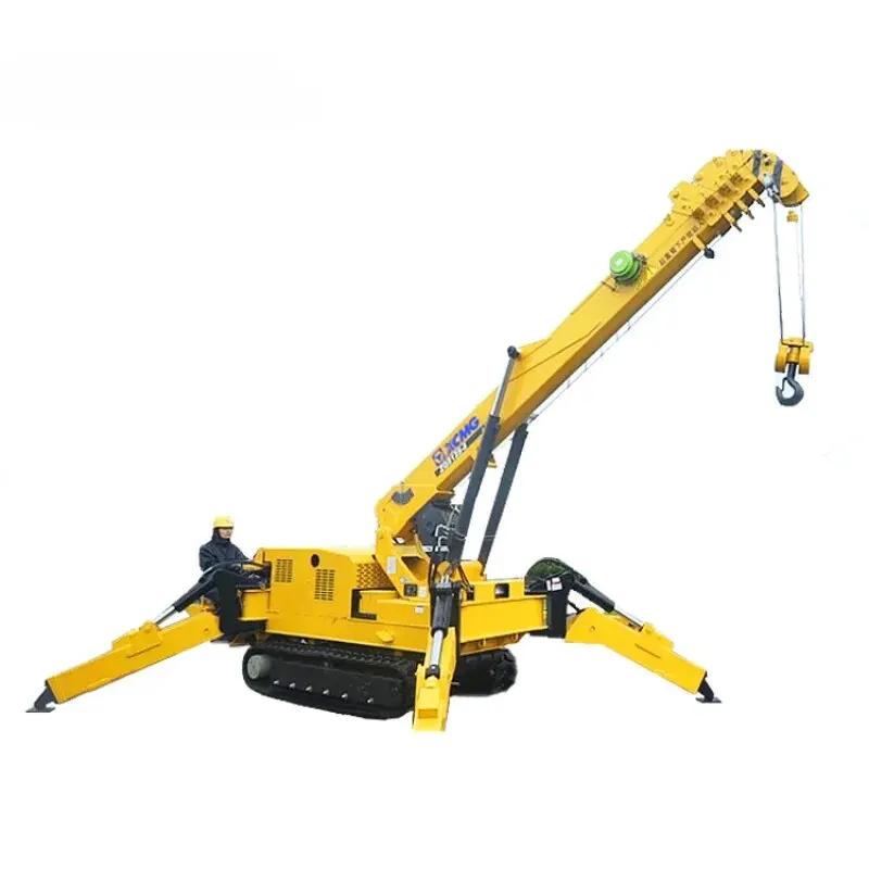 XCMG 5.5ton Mini Hydraulic Mobile Spider Crane ZQS125-5 Telescopic Crawler Crane