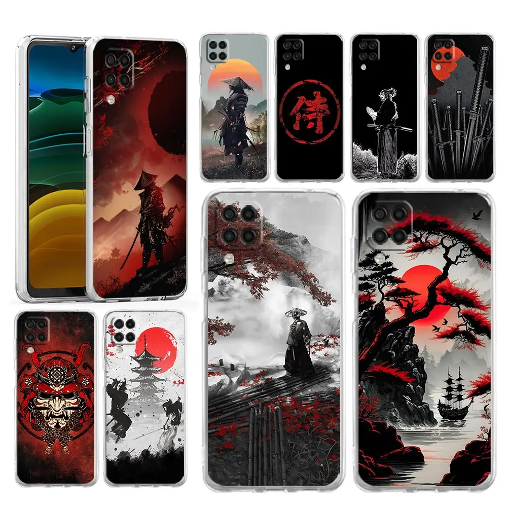 Case For Samsung Galaxy A13 A23 A33 A53 A73 5G A51 A71 A21S A12 A11 A31 A41 A01 A03s A52 A32 A22 Cover Japanese Bushido Samurai