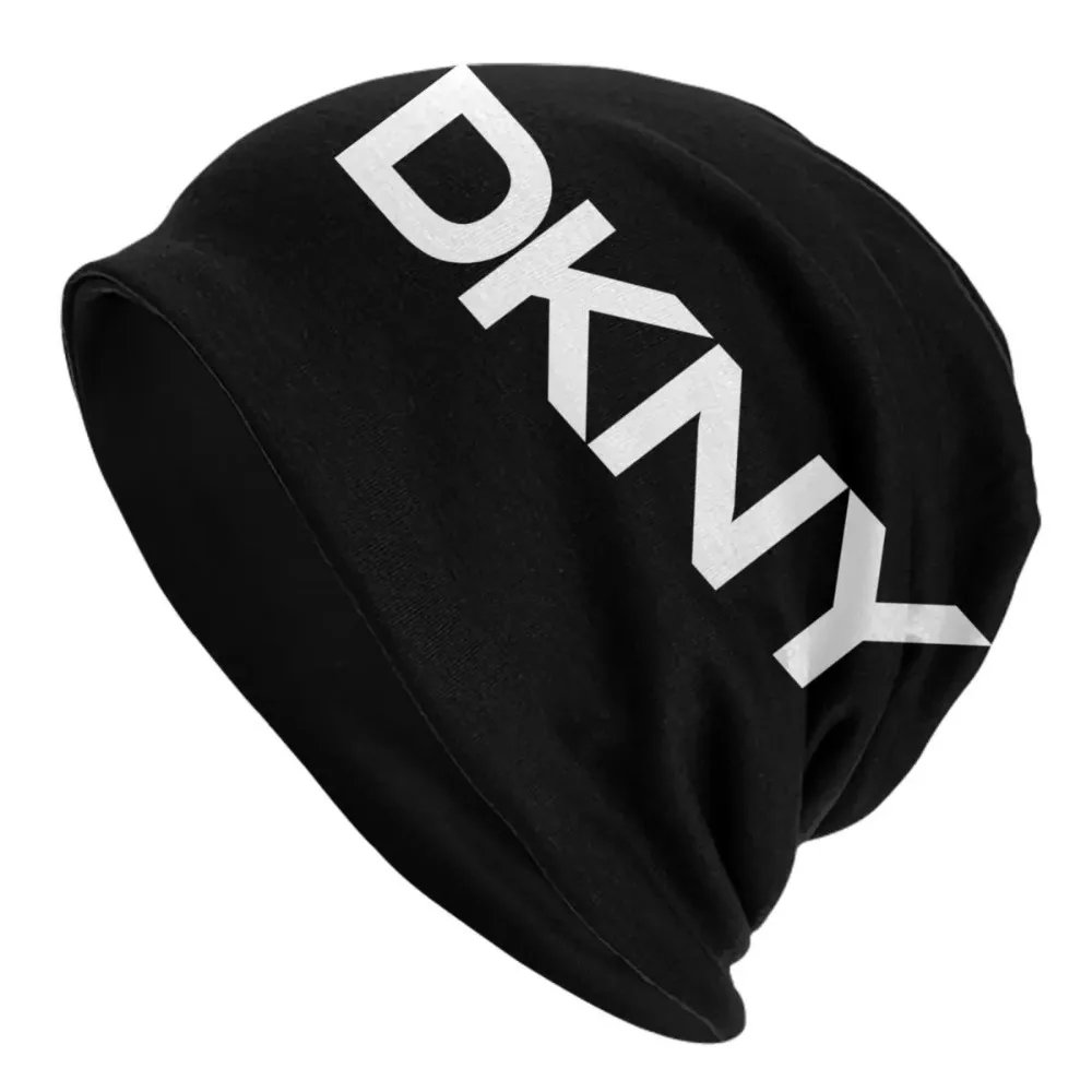 DKNYED Logo Skullies Beanies Hats Hip Hop Unisex Outdoor Cap Warm Dual-use Bonnet Hats