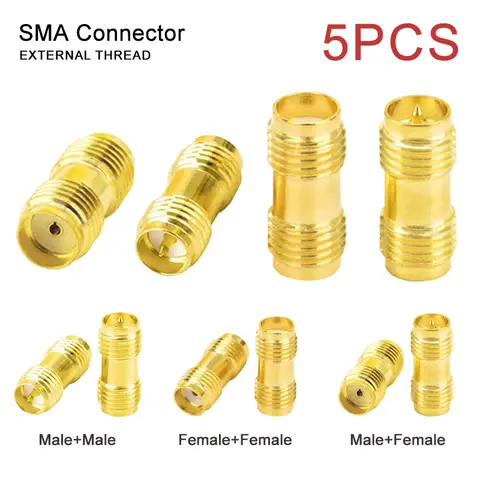 Adaptateur coupleur SMA femelle vers RP-SMA femelle, connecteur RF, convertisseur d'antenne Radio mâle à femelle, 5/20 pièces