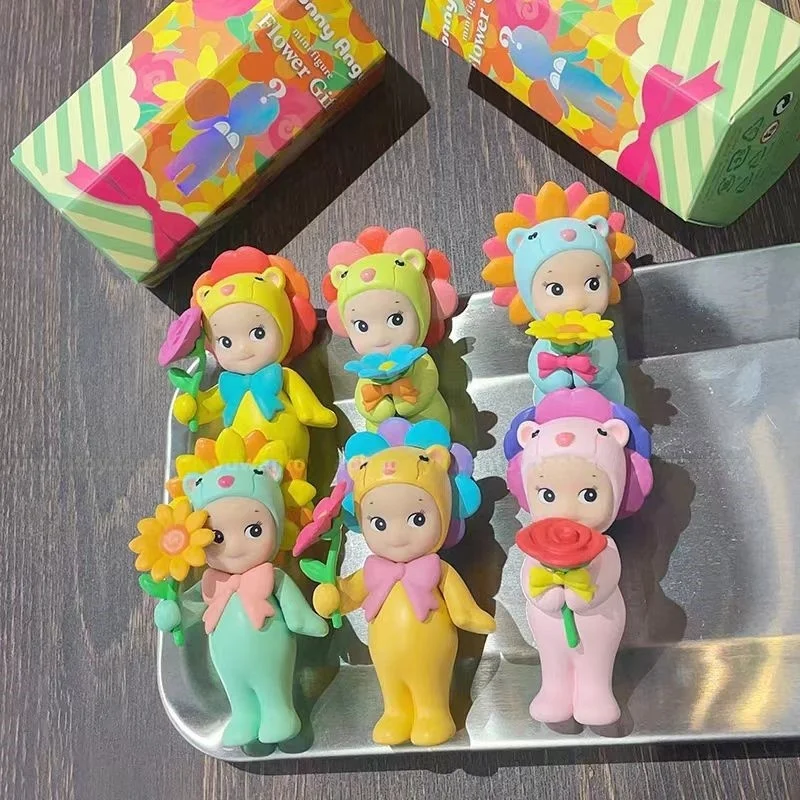

Sonny Angel Mini Figure - Flower Gift Series Sunflower & Lion Limited Edition Blind Box Cute Collectible Surprise Toy For Fans