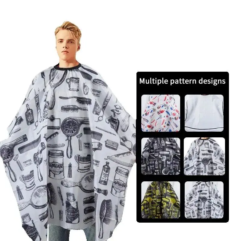 Professional Hair Cutting Waterproof Cloth Hair Cutting Apron Non-stick Hair Salon Barber Cape Hair Dye Apron Barber Tool