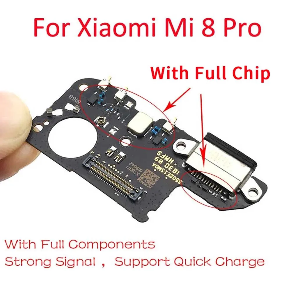 For Mi8 Charging Port Board For Xiaomi Mi 8 Mi8 lite Mi8 Se Dock Connector With Mic Microphone Module For Mi8 Pro