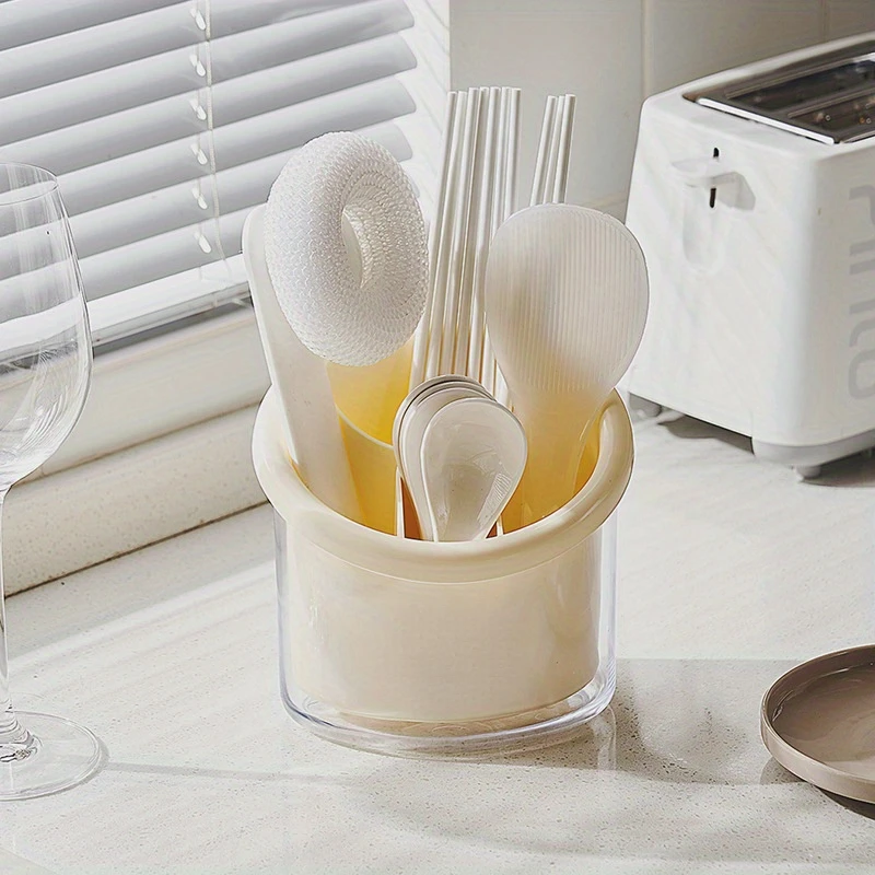 Multifunctional Plastic Chopstick and Utensil Holder, Drainage Rests and  Box for Kitchenware, Makeup Brushes, and Stationery Or