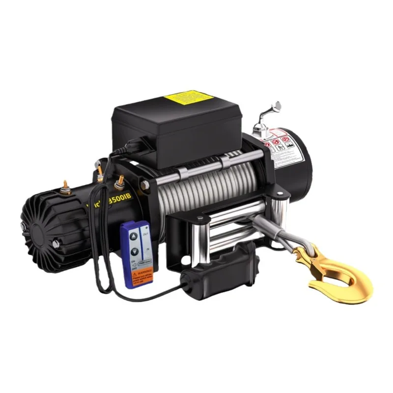 Electric winch 12V24V off-road vehicle winch, vehicle-mounted small crane self-rescue escaper