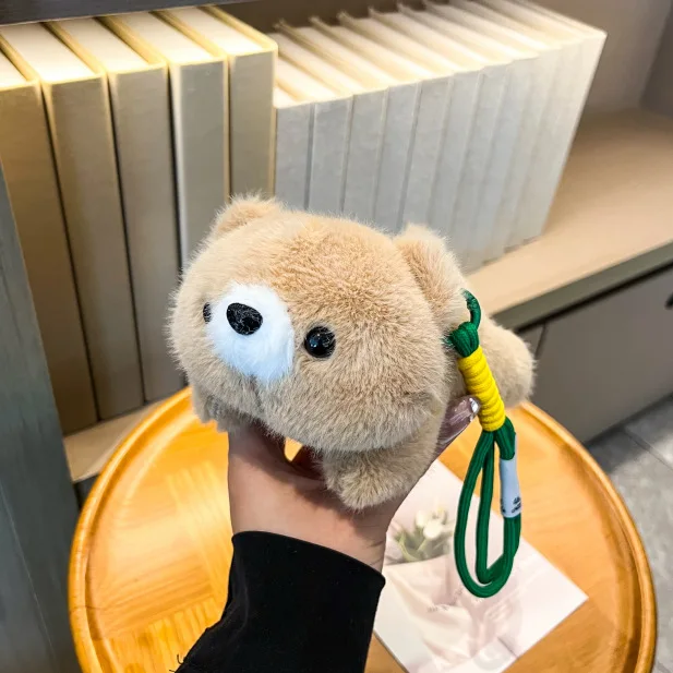 

17CM Cute Bear Elephants Pendant Plush Toys Plush Stuffed Keychain Kawaii Rabbit Bag Key Ring Animal Series Doll Soothing Dolls