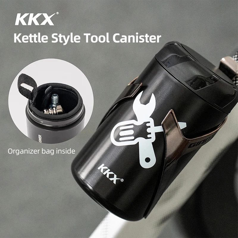 KKX Cycling Tools Capsule Apply Bottle Cage Storage Boxes Outdoor Can Store Keys Repair Tools Kit Set Glasses Bike Repair Tool