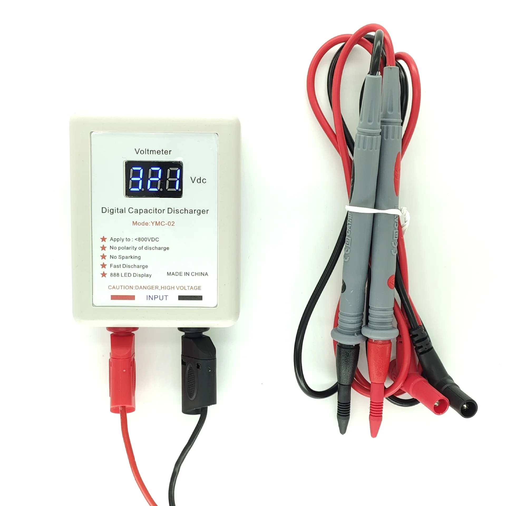 800V digital capacitor discharge meter fast discharge high voltage discharge tool electronic maintenance