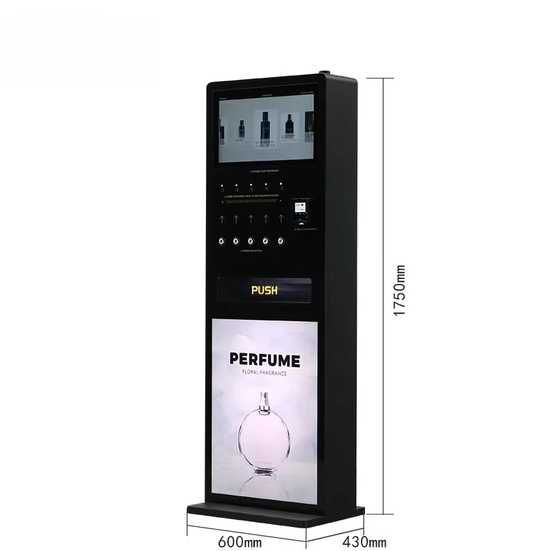 Latest Floor Standing Automatic Credit Card Perfume Spray and Sale Vending Machine for Commercial Street Shopping Mall