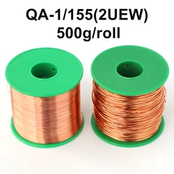 500g/roll QA-1-155 2UEW Enameled Copper Winding Wire 0.06mm-0.5mm Cable Magnet Wire Enameled Copper Winding Wire