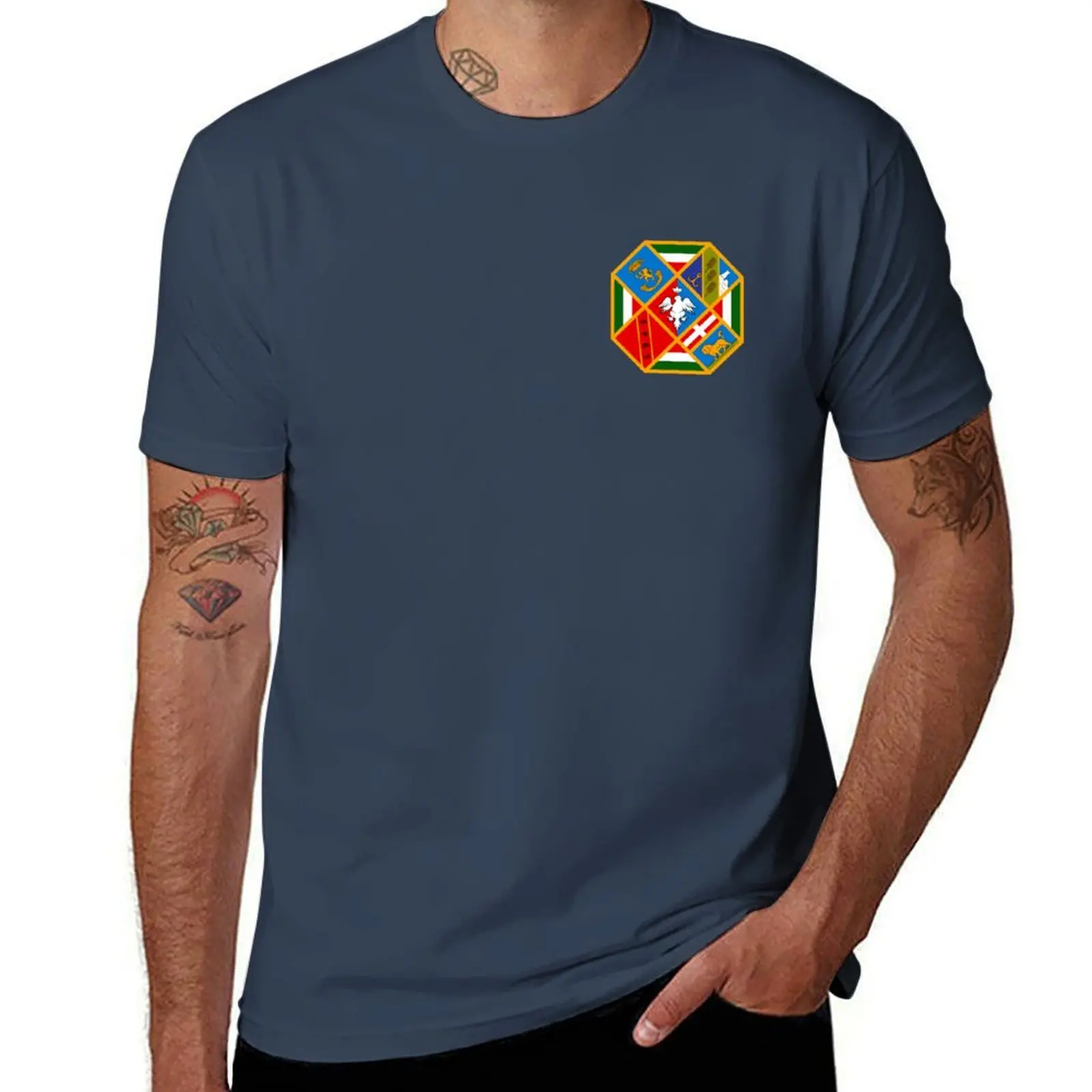 

Coat of Arms of Lazio, Italy T-Shirt Blouse anime shirts men