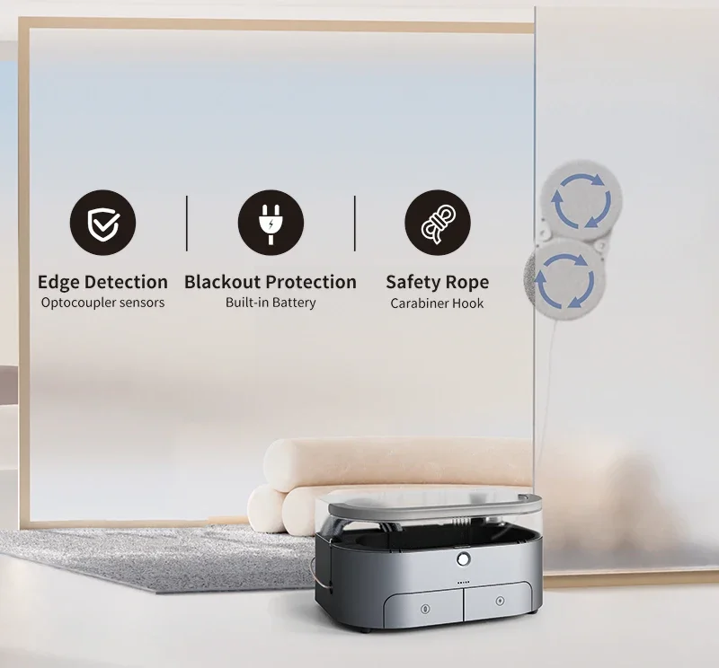 Robotreiniger Windows Glasses Tools Vensterglasreinigingsmop met automatische spray