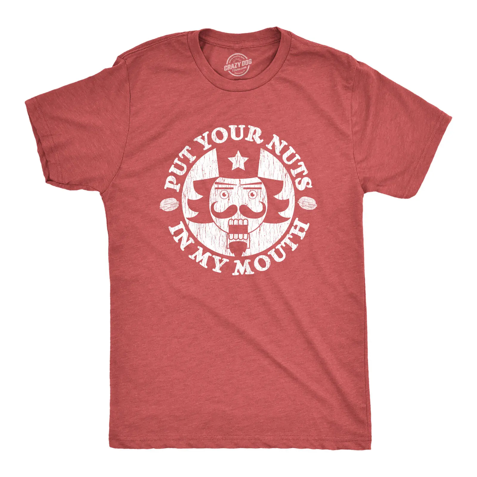 Mens Put Your Nuts In My Mouth Tshirt Funny Christmas Nutcracker Holiday Graphic