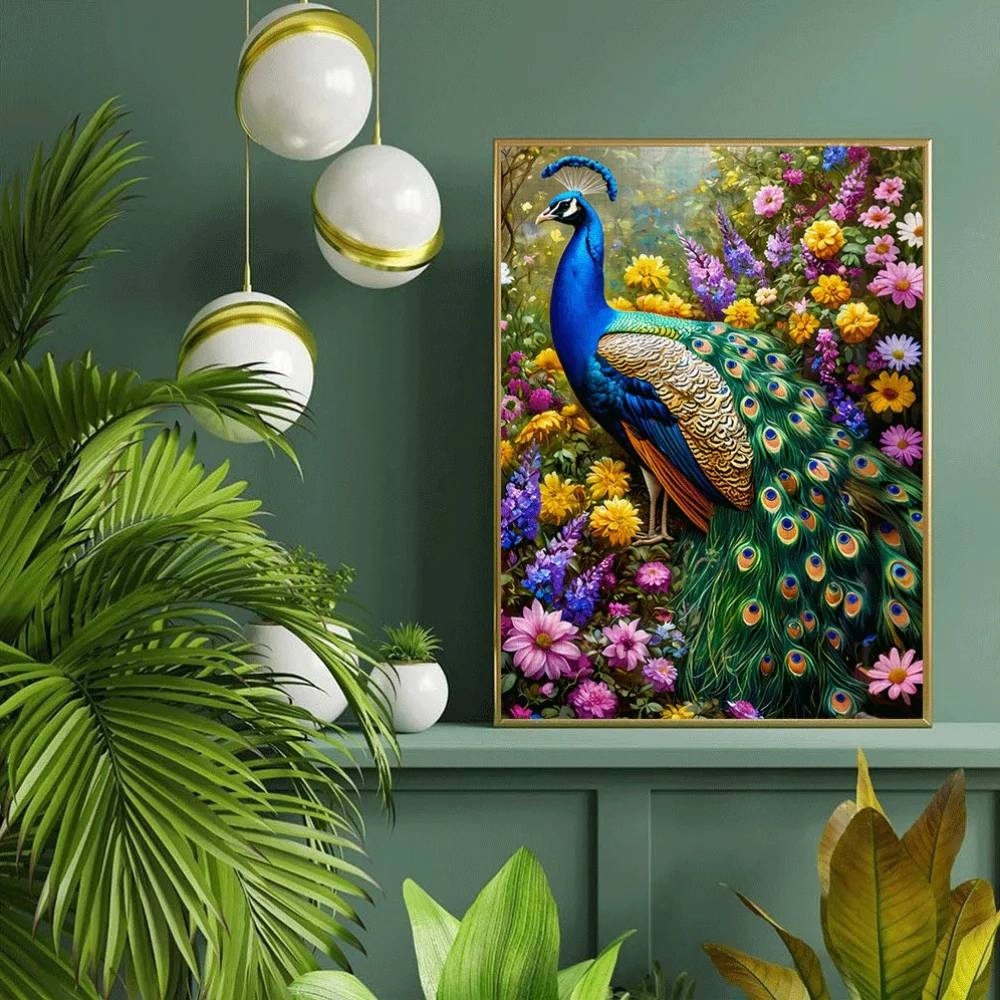 鳥や孔雀が描かれた大型パズル 1000 ピース。大人に最適です。 家族へのギフトに最適な、これらのインタラクティブなゲームは、