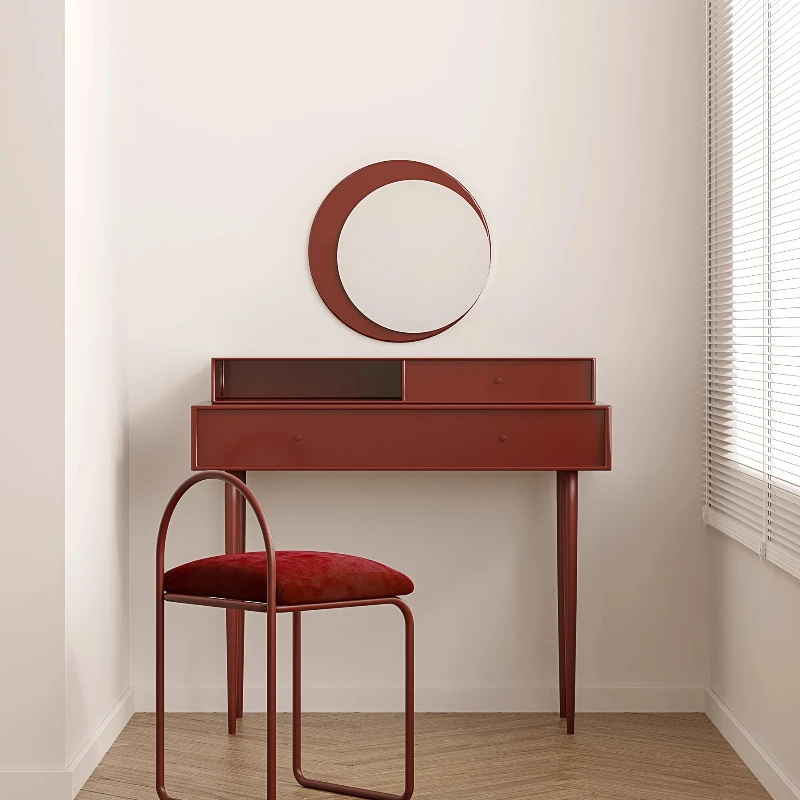 

Bedroom makeup table storage box dressing table solid wood light luxury atmospheric table