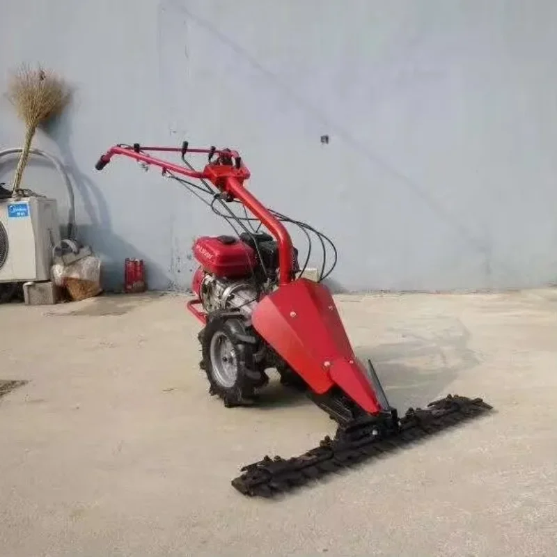 

【Лучшие продажи】Новейшая косилка с ручной ручкой для прогулок за седлом/самоходная косилка для серпа/косилка для сена с режущей лентой