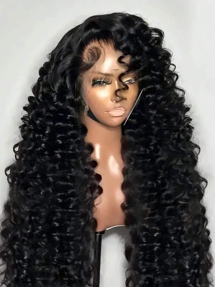 

250 Density Curly 13x6 HD Lace Frontal Human Hair Wigs Brazilian 30 40 Inch Water Deep Wave 13x4 Lace Front Wig For Women