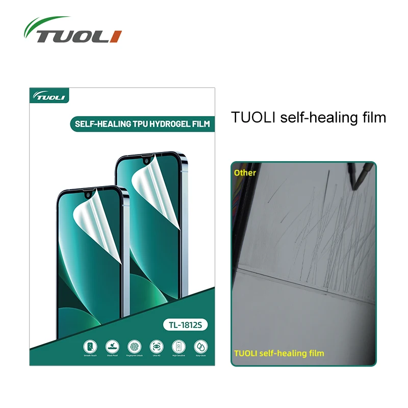 

TUOLI TL-1812S Self-healing TPU Hydrogel HD Flexible Sheet For Mobile Phone Front Glass Protection Film Cutter Machine Plotter