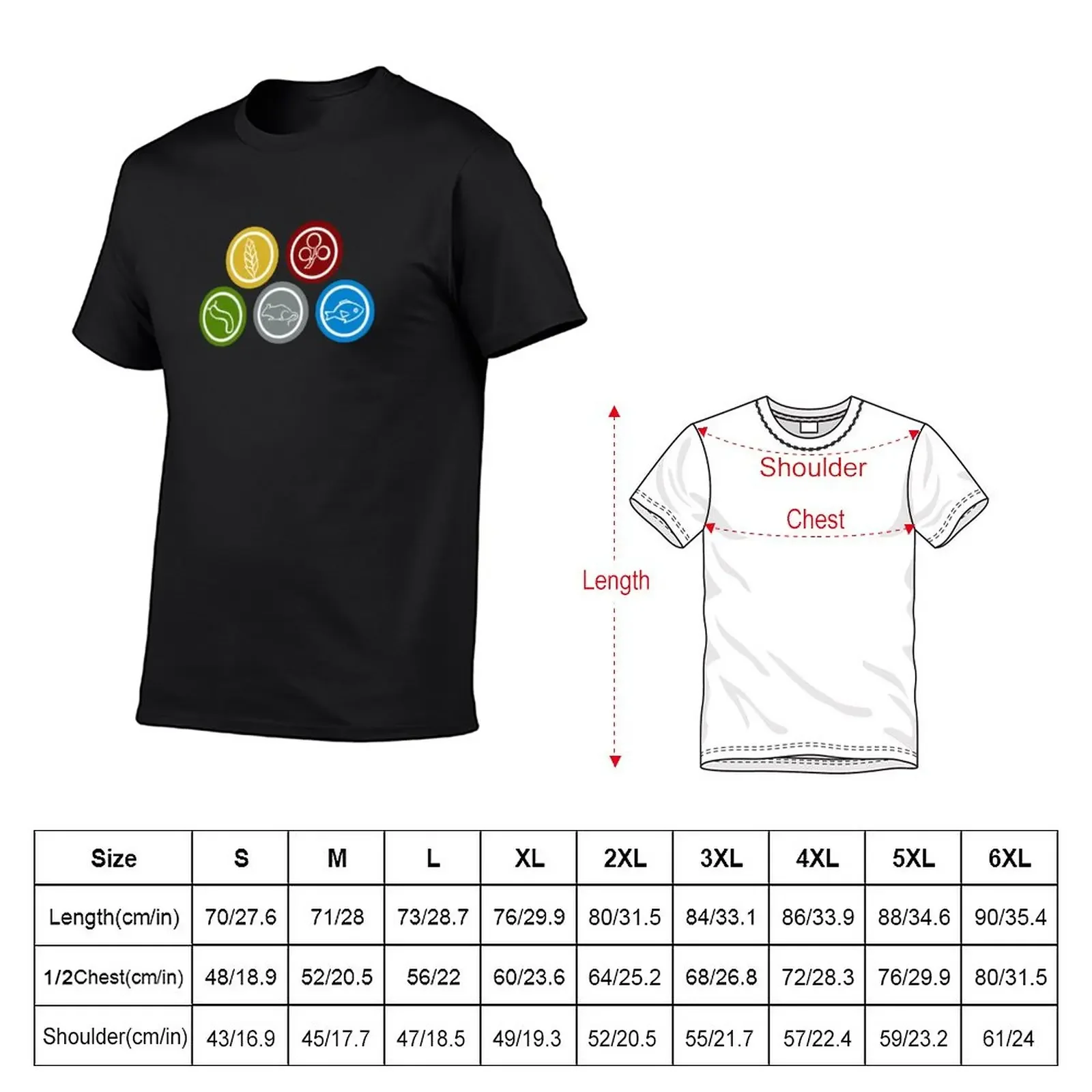 New Wingspan Food Tokens T-Shirt summer tops anime clothes graphic t shirt mens vintage t shirts