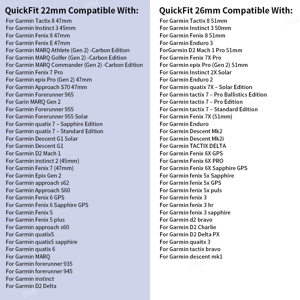 QuickFit 22 مللي متر 26 مللي متر Fenix 8 حزام (استيك) ساعة ل Garmin Fenix E 8 47 مللي متر 51 مللي متر 7 7X 6 6X/Epix Pro/Enduro 3 الرياضة النايلون حزام سوار