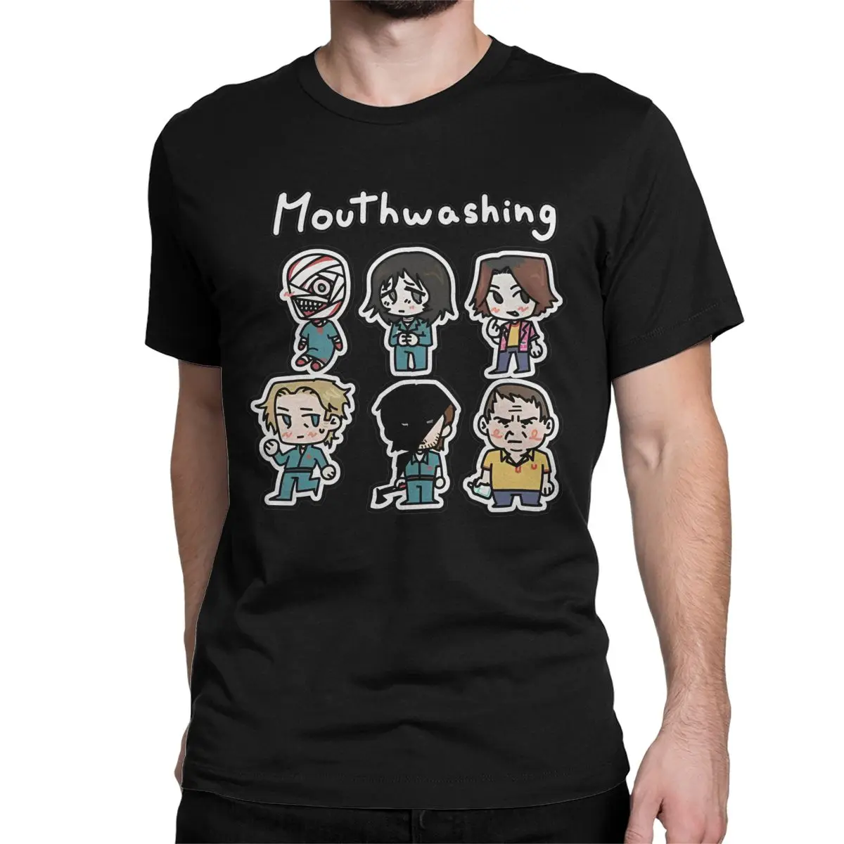 Novelty Mouthwashing Game T-Shirt Men Women\'s Crewneck 100% Cotton T Shirt Short Sleeve Tee Shirt Original Tops
