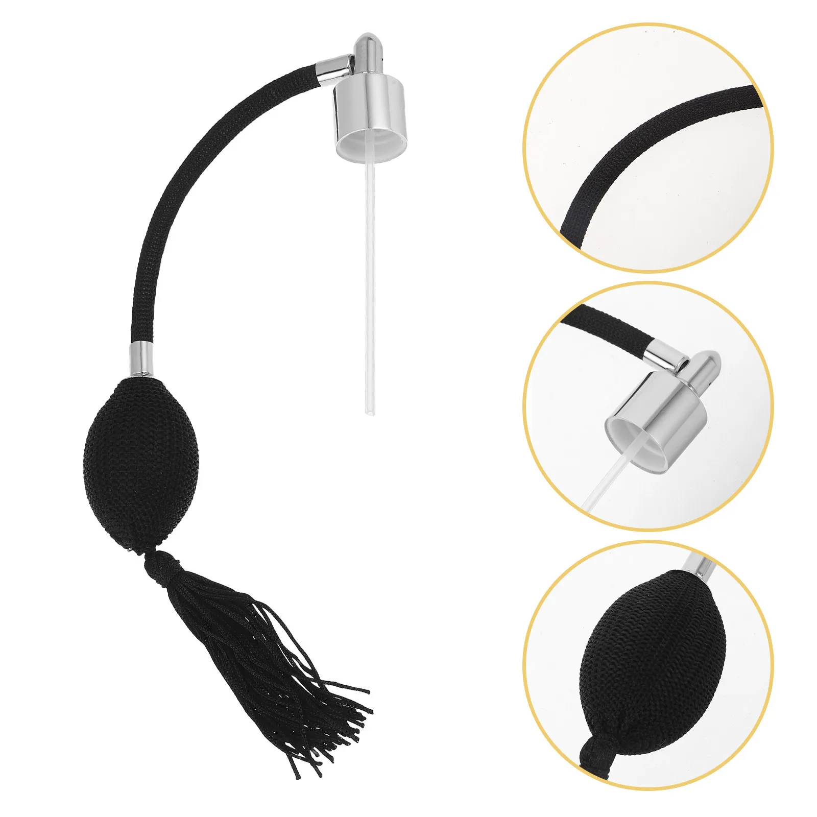 

Perfume Bottle Spray Pump 18Mm Airbag Nozzle Black Silver - Replacement Spray Head for Fine Mist Diffuser Aromatherapy Decor