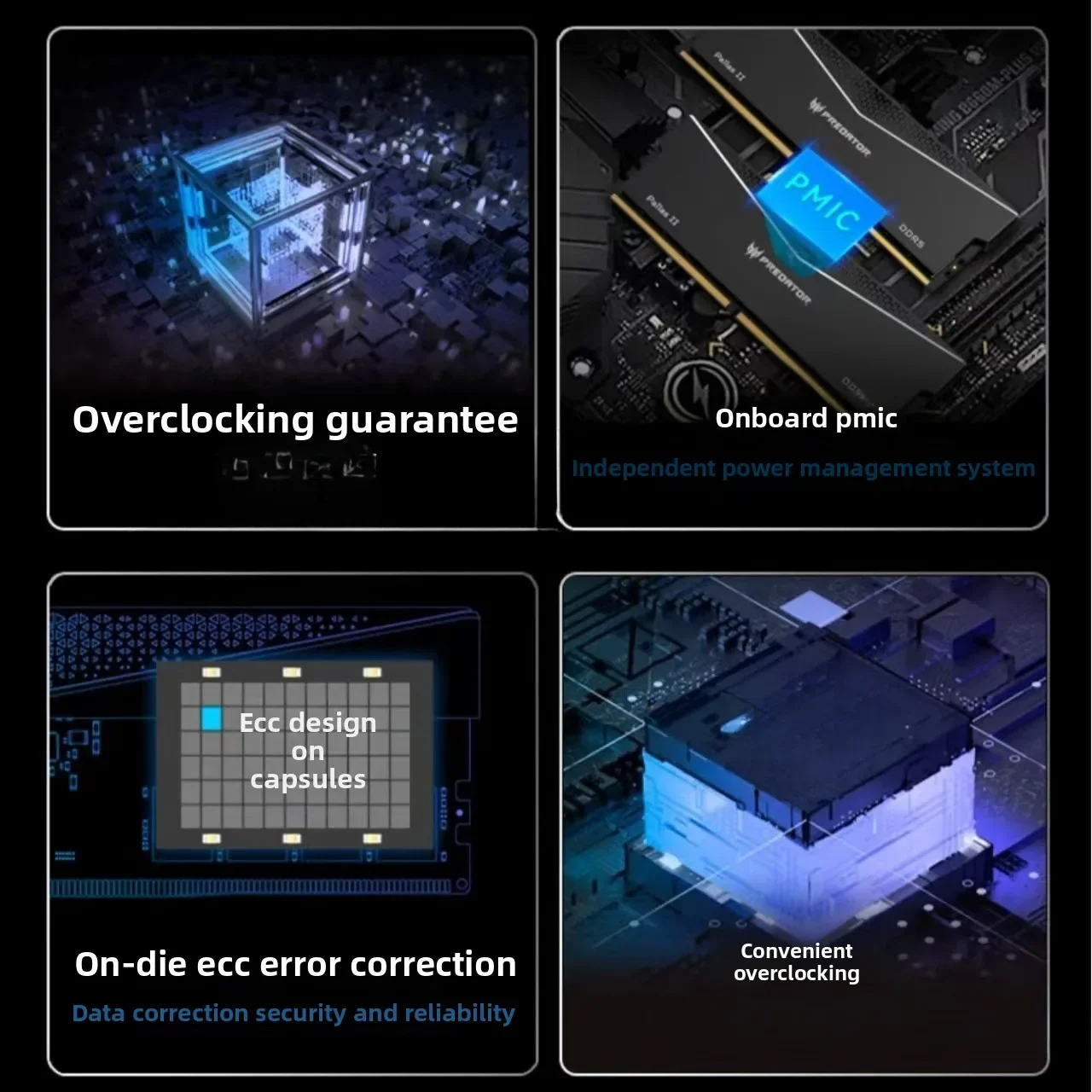 Predator Lingshuang Serie 6000 GHz 32 GB Timing CL28 Schwarz