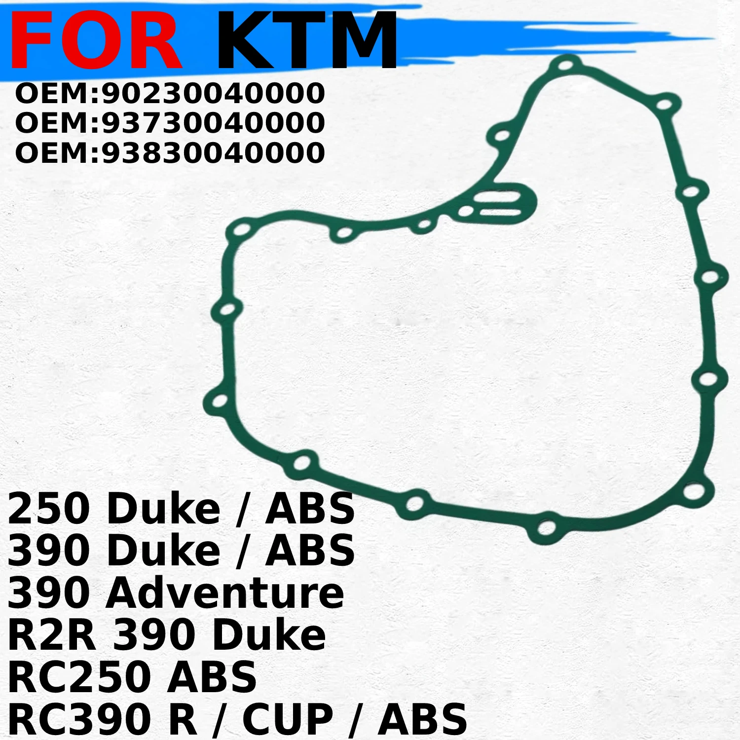 

Motorcycle Stator Generator Crankcase Cover Gasket For KTM RC390 250 R2R 390 RC250 Duke RC390 ABS 93730040000 93830040000 Parts