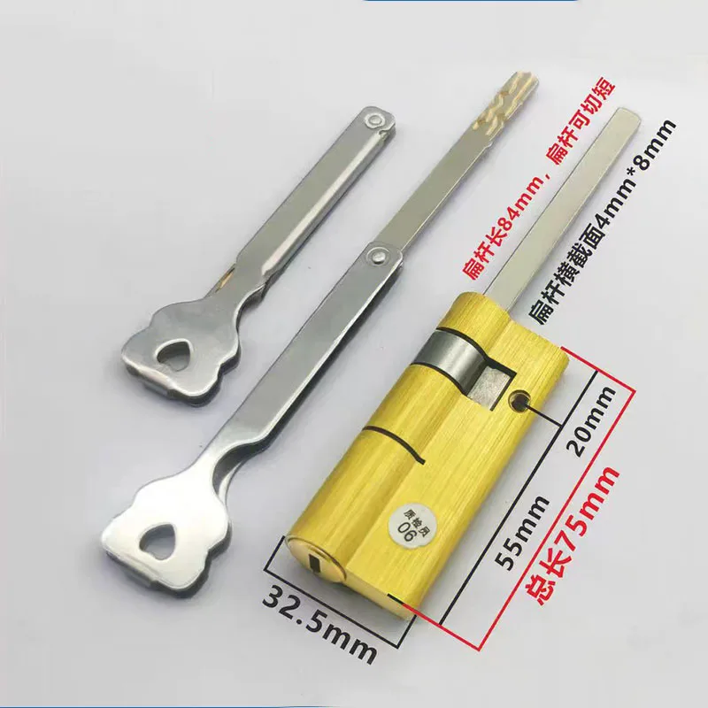 C-Grade Automatic Fingerprint Lock Cylinder Intelligent Anti-Theft Emergency Electronic Door with Dedicated Opening Tail