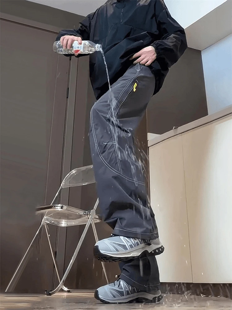 

Men's Hiking Trousers Windproof Waterproof Outdoor Casual Pants Spring Autumn Climbing Mountain Functional Workwear Straight Leg