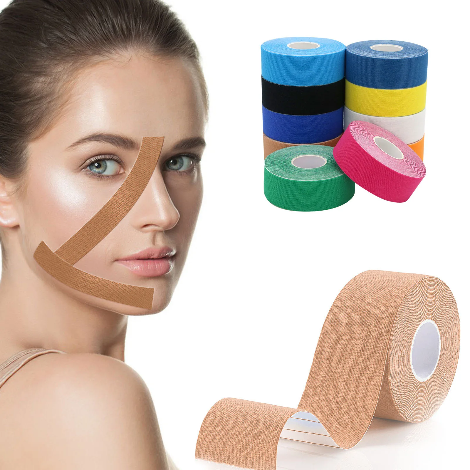 Kinesiology Tape For Face V Line Neck Eyes Lifting Wrinkle Remover Sticker Tape Facial Skin Care Tool Bandagem Elastica