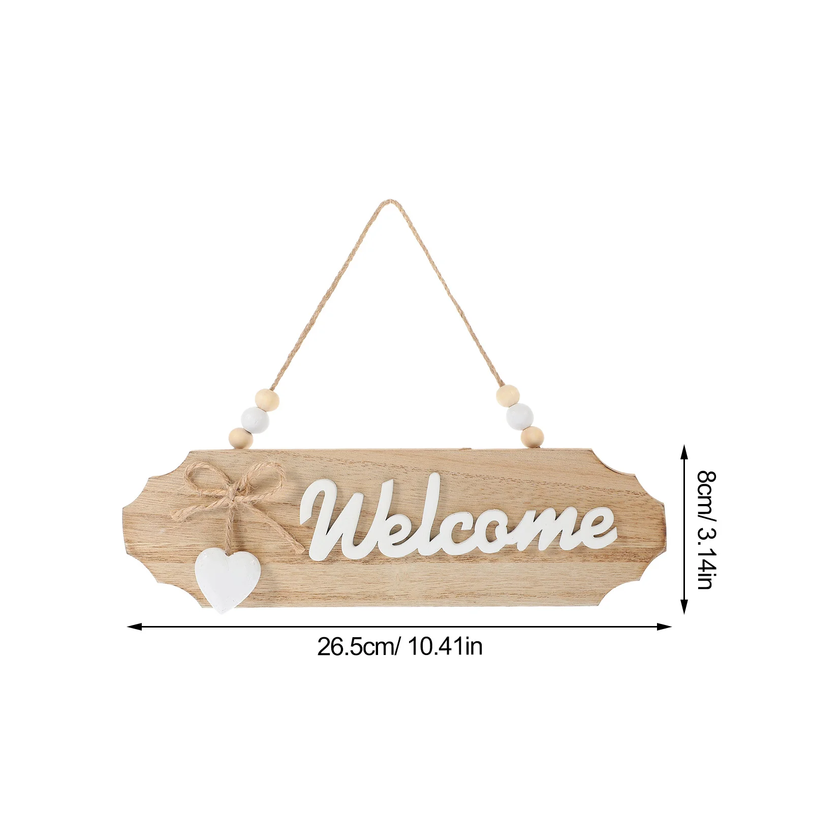 Double Sided Store Sign Rustic Decor Outdoor Pendant Front Farmhouse Wood Welcome Signs for outside