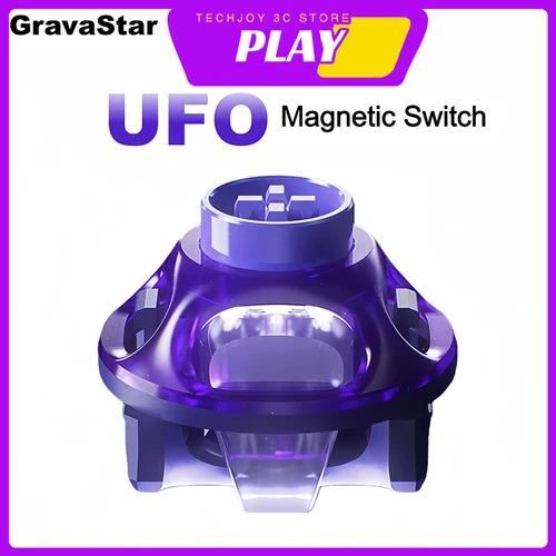 Nuevo interruptor magnético GravaStar UFO sonido Clacky profundo intercambio en caliente 40gf interruptores lineales magnéticos para teclado teclado de efecto Hall