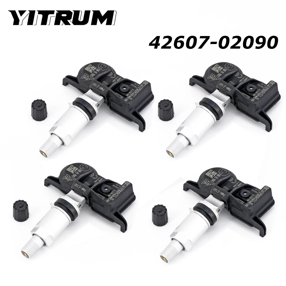 

YITRUM 42607-02090 Tire Pressure Monitor System For Toyota Avalon Camry 4Runner Corolla 2019 2020 TPMS Sensor 42607-02050 433MHz