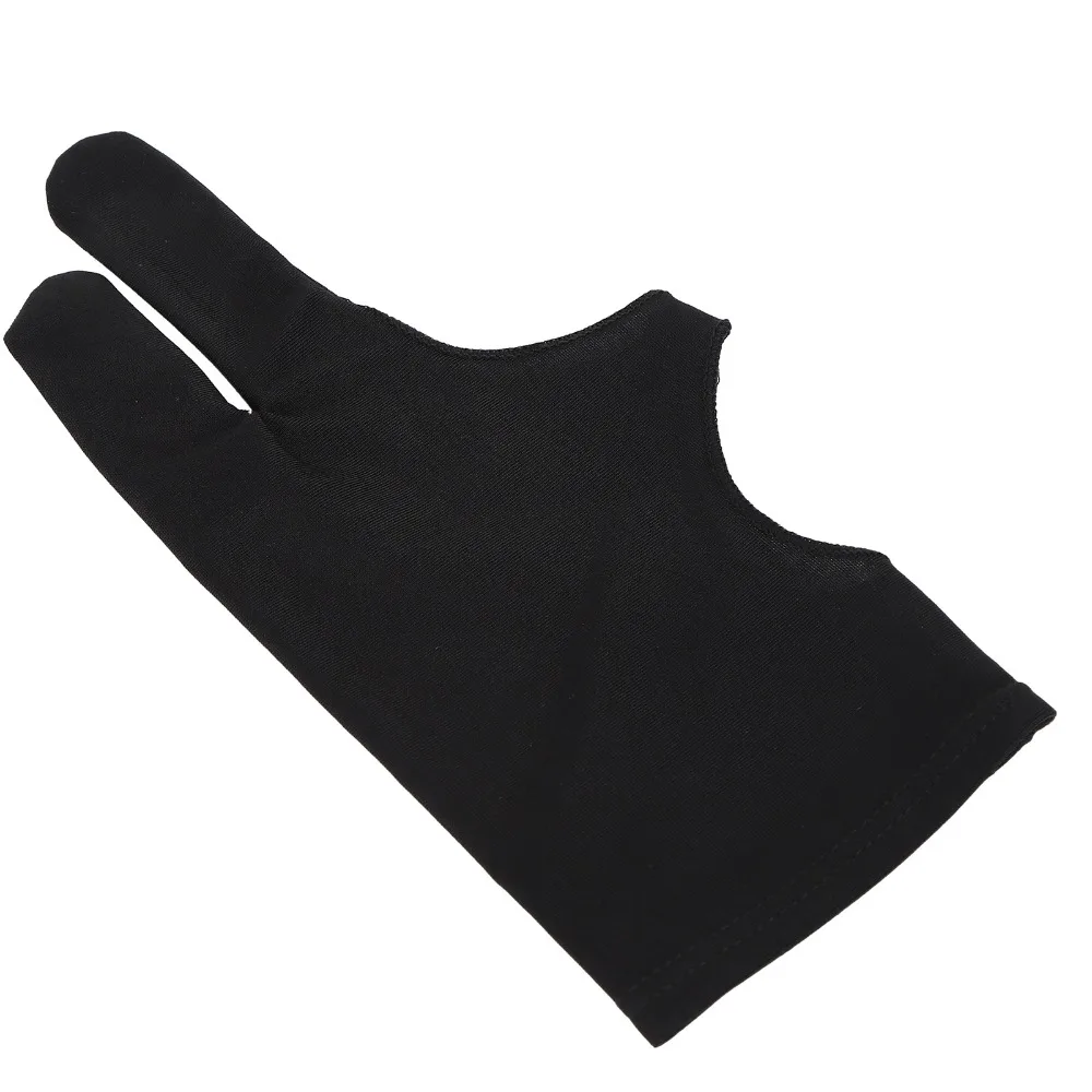2pcs Smooth Two-Finger Design Drawing Gloves Anti-Mistouch Breathable Fabric Artist Gloves Sketching Gloves For Drawing Paper