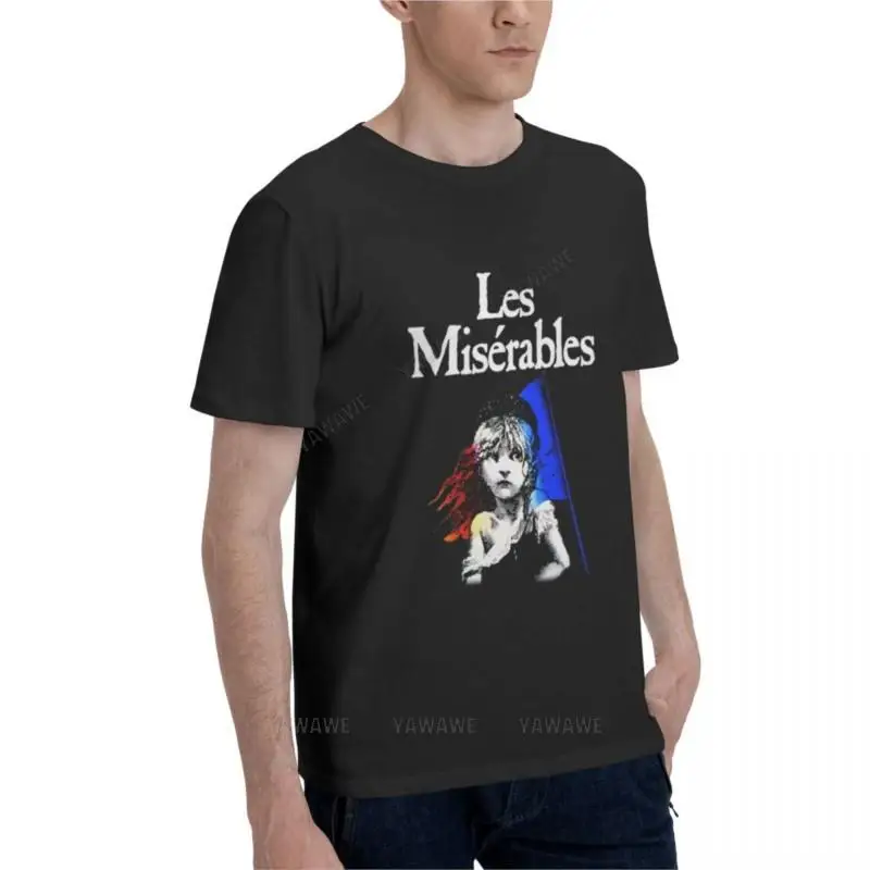 Summer tshirt men LES MISERABLES Classic T-Shirt cat shirts black t shirts for men male top tee-shirts