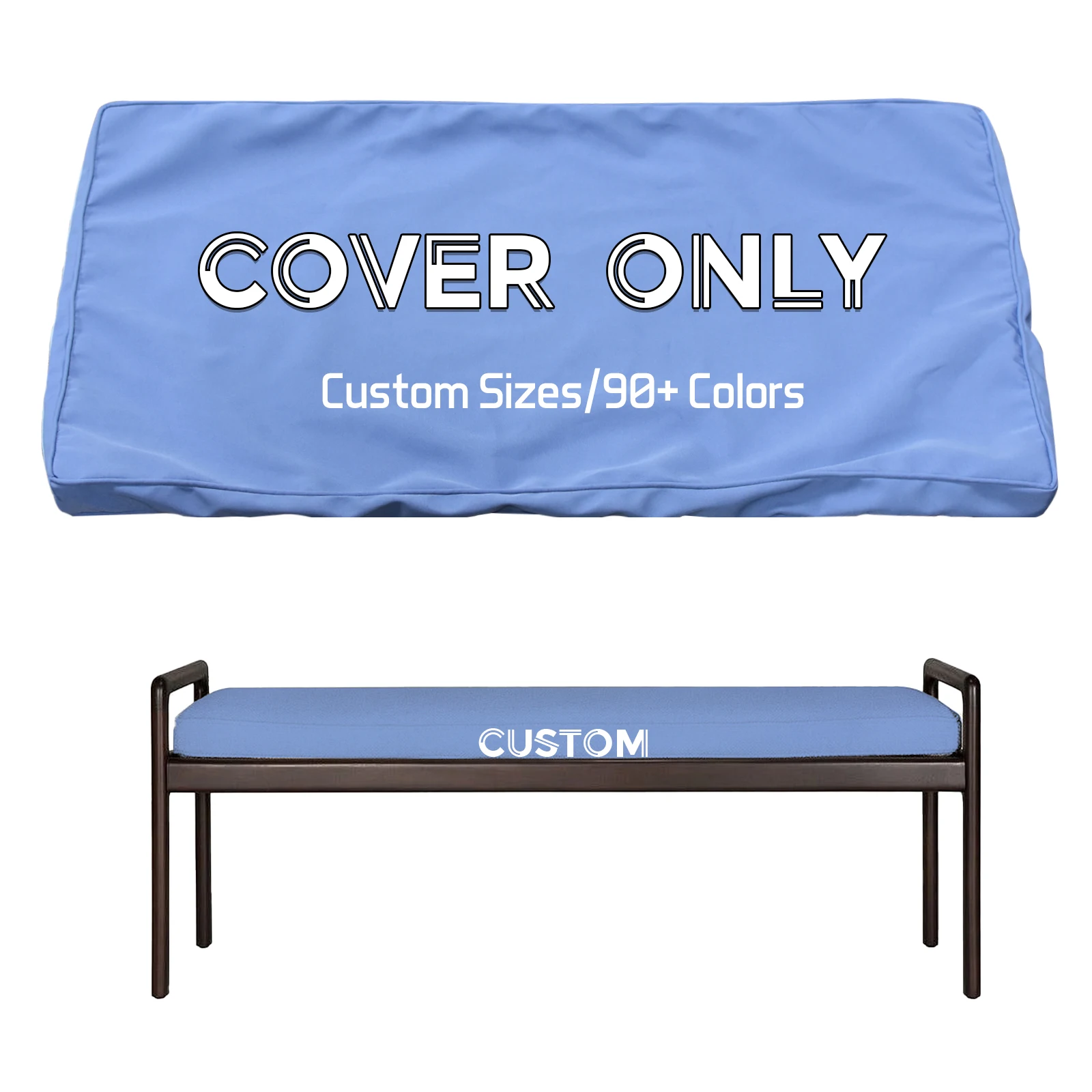 

Custom Outdoor Waterproof Chair Cushion Cover All-inclusive Zipper Sofa Cushion Cover，Suitable for Outdoor Sofa, Rattan Chair