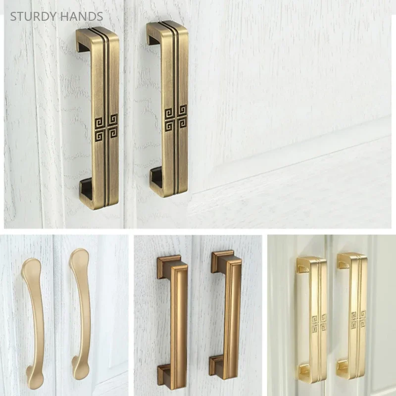 

2PCS zinc alloy diamond inlaid cabinet door handle light luxury wardrobe bathroom cabinet drawer handle furniture accessories