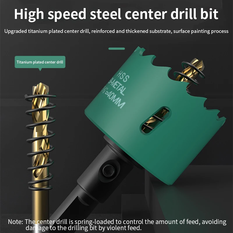 Imagem -04 - Huhao M42 Hss Buraco Viu Broca Haste 10 mm Viu Copo Perfurador Liga de Perfuração de Metal 16 a 200 mm Ferramentas para Trabalhar Madeira Aço Inoxidável