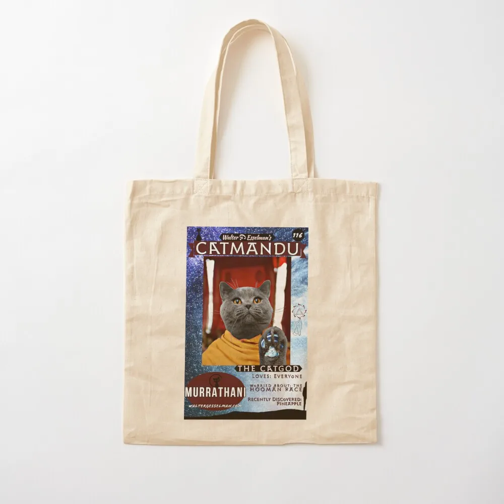 

The CatGod’s Baseball Card Tote Bag bags woman 2025 personalized tote tote bag university large size bags Canvas Bag