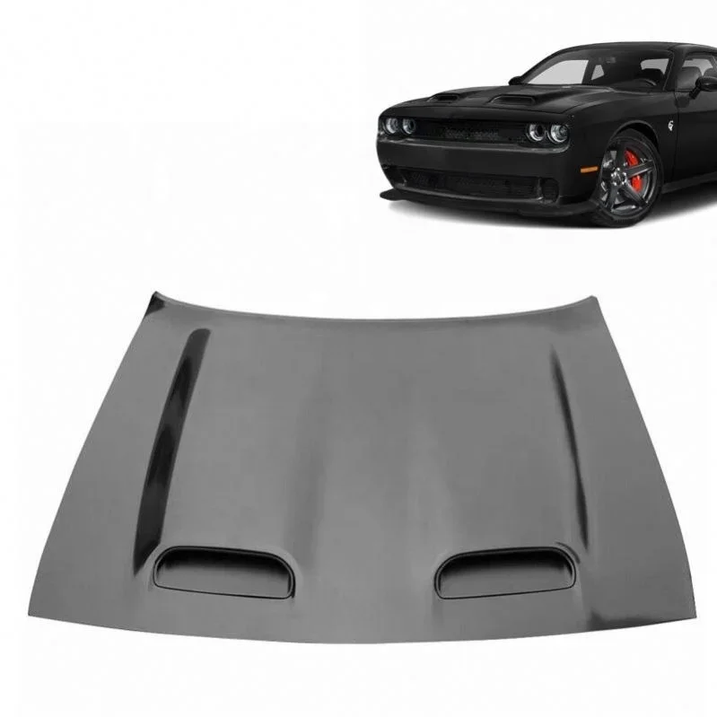 New Hellcat Style 2019-2023 hood for Dodge Challenger Aluminum Hood Panel Front Bumper Car Accessory