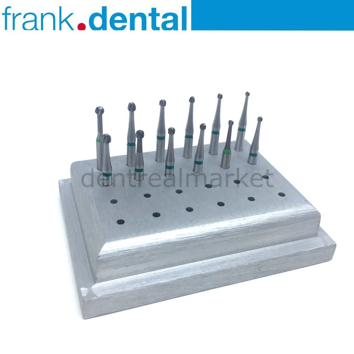 Frank dental-tungusten carpide rond burs kit para contra-angular