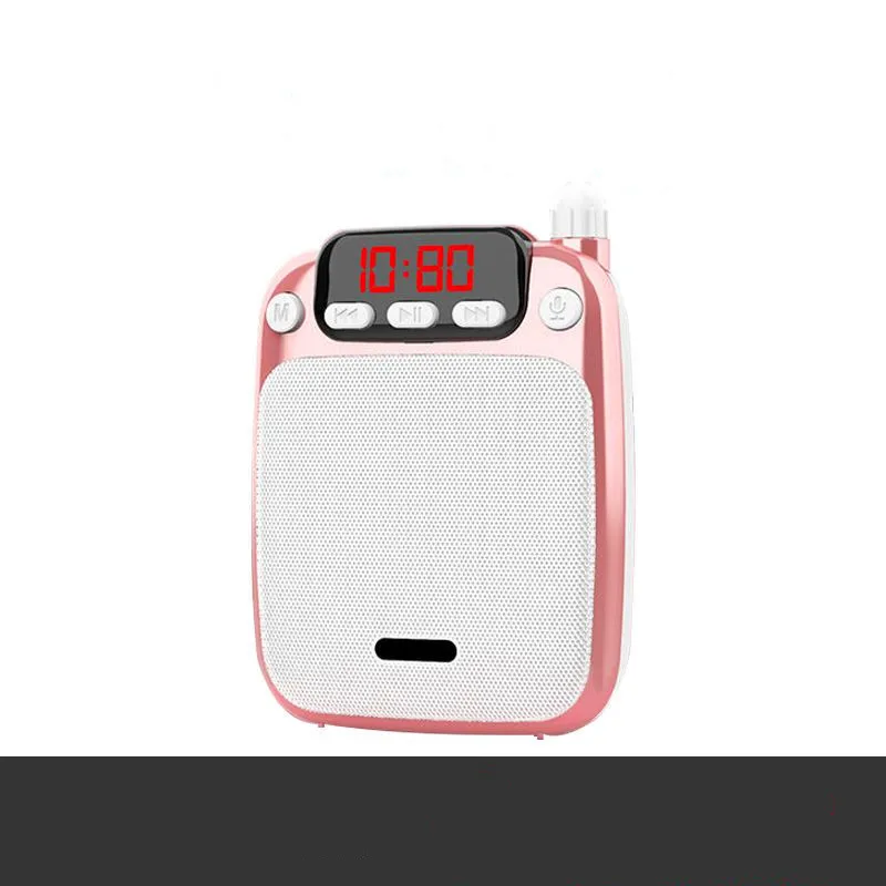 Новый усилитель голоса, 2500 мАч, Bluetooth, многофункциональная звуковая колонка с микрофоном, дисплей, портативная речь Bee для учителей