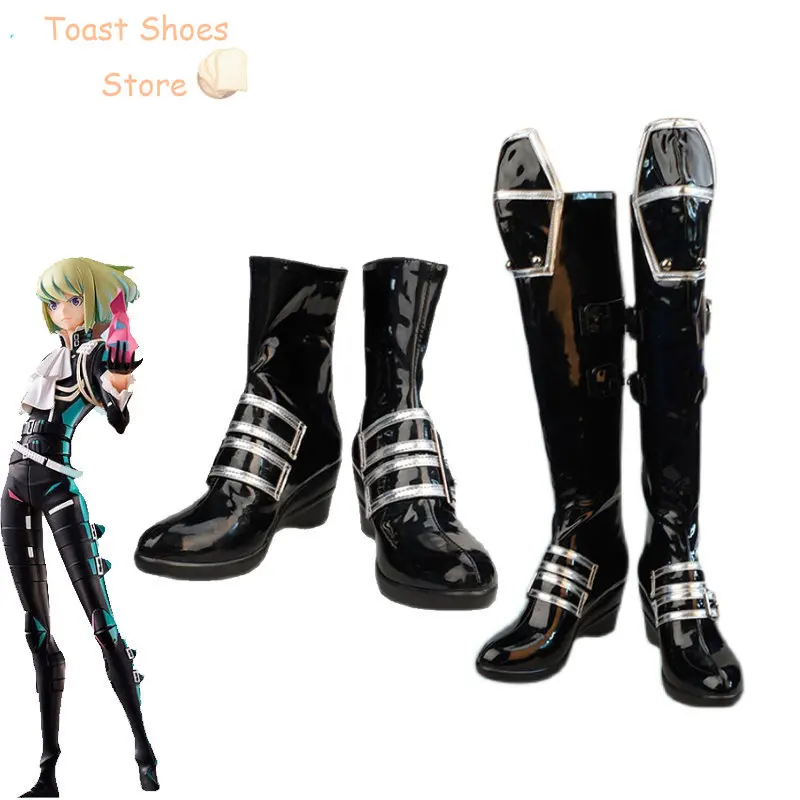 Game PROMARE Mad Burnish Lio Fotia Cosplay Shoes PU Leather Shoes Halloween Carnival Boots Cosplay Prop Costume Prop